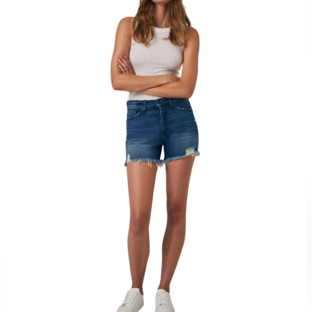 Edyson Blue Denim Distressed Shorts